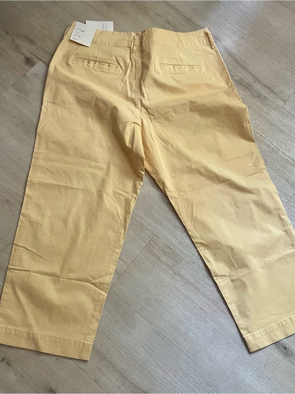 a new day Yellow Straight-Leg Cropped Pants